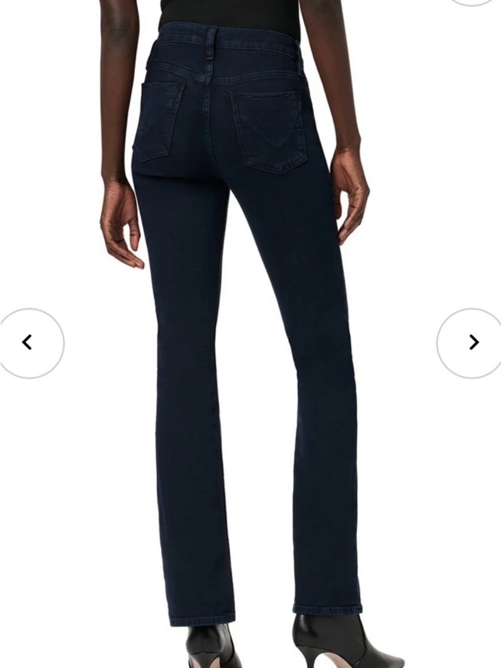 #Hudson Jeans Dark Navy Barbara Baby Boot Jeans with Front Slit. NWT - Picture 2 of 11